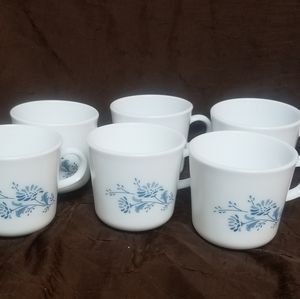 6~Corelle Colonial Mist Coffee Cups